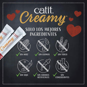 Comida húmeda para gatos CATIT CREAMY POLLO Y CORDERO 10gr