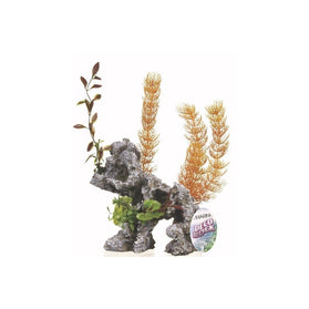 Ornamento deco Rock con plantas MARINA