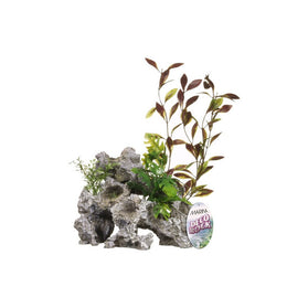 Ornamento deco Rock con plantas MARINA